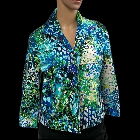 Transitions women’s jacket size small green and blue - Picture 4 of 9